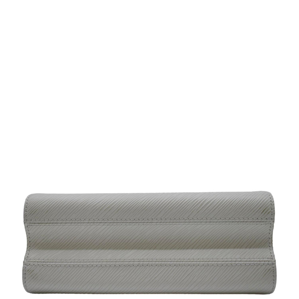 LOUIS VUITTON MM Twist Epi Leather Chain Shoulder Bag White