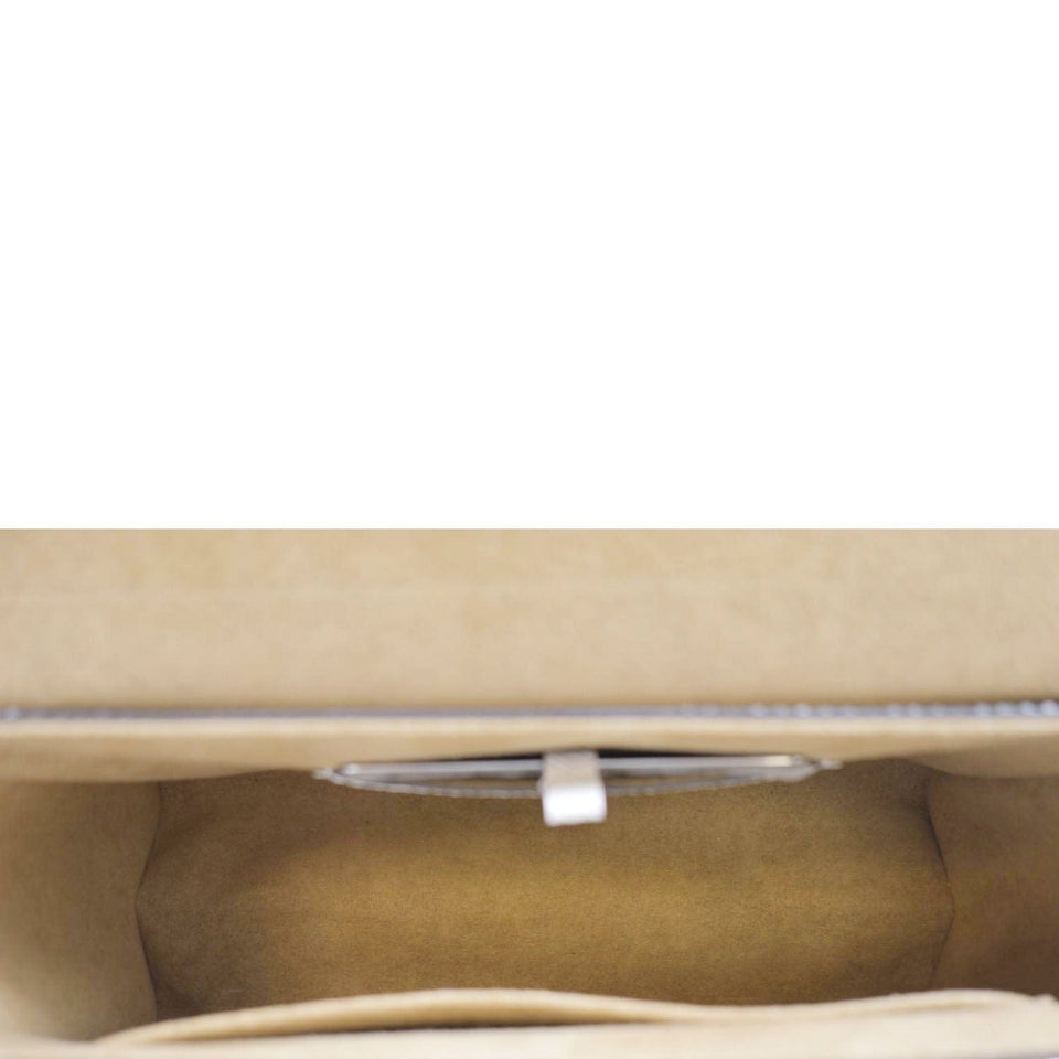 LOUIS VUITTON MM Twist Epi Leather Chain Shoulder Bag White