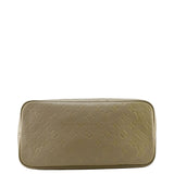LOUIS VUITTON Neverfull MM Empreinte Leather Tote Shoulder Bag Beige