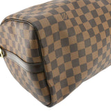 LOUIS VUITTON Speedy 30 Bandouliere Damier Ebene Shoulder Bag Brown