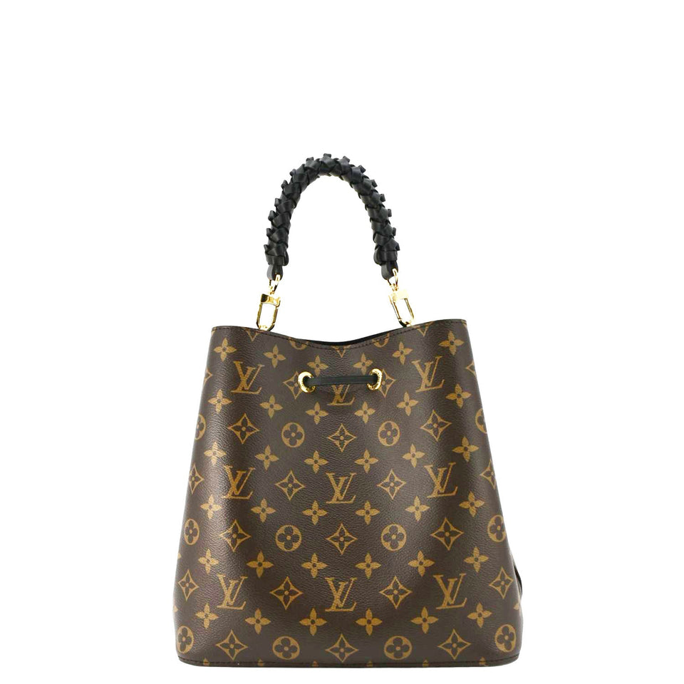 LOUIS VUITTON Neonoe MM Monogram Canvas Shoulder Bag Black