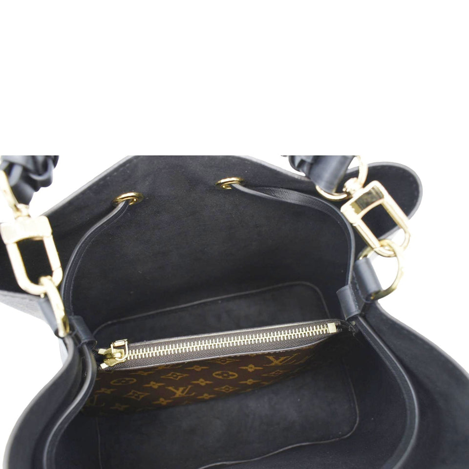 LOUIS VUITTON Neonoe MM Monogram Canvas Shoulder Bag Black