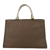 LOUIS VUITTON Very Zipped Python Leather Tote Shoulder Bag Beige