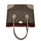 LOUIS VUITTON Flandrin Monogram Canvas Tote Shoulder Bag Brown