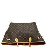 LOUIS VUITTON Neverfull GM Monogram Canvas Shoulder Bag Fuchsia