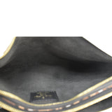 LOUIS VUITTON Double Zip Jungle Pochette Giant Monogram Leather Crossbody Bag Black