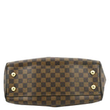 LOUIS VUITTON Trevi PM Damier Ebene Satchel Shoulder Bag Brown