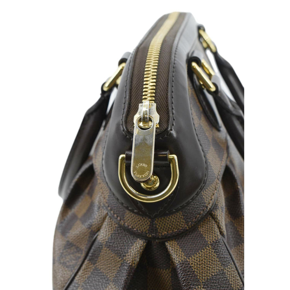 LOUIS VUITTON Trevi PM Damier Ebene Satchel Shoulder Bag Brown