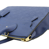 LOUIS VUITTON Pont Neuf MM Empreinte Leather Tote Shoulder Bag Blue