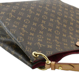LOUIS VUITTON Graceful MM Monogram Canvas Hobo Shoulder Bag Brown