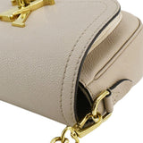 LOUIS VUITTON Lockme Tender Grained Calfskin Leather Shoulder Bag Greige