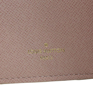 LOUIS VUITTON Victorine Damier Azur Wallet Rose Ballerine