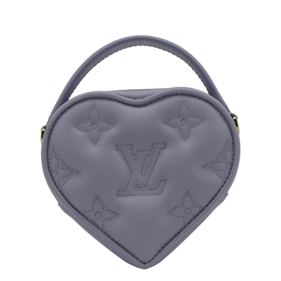LOUIS VUITTON Pop My Heart Monogram Leather Shoulder Bag Purple