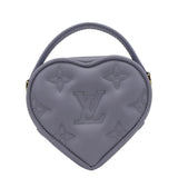 LOUIS VUITTON Pop My Heart Monogram Leather Shoulder Bag Purple