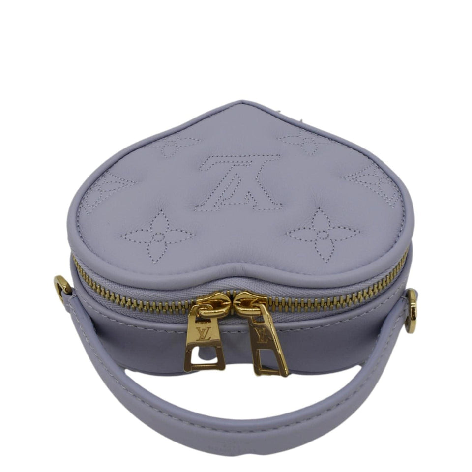 LOUIS VUITTON Pop My Heart Monogram Leather Shoulder Bag Purple