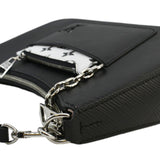 LOUIS VUITTON Marelle Epi Leather Shoulder Bag Black