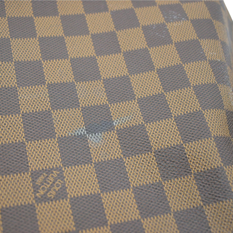 LOUIS VUITTON Neverfull GM Damier Ebene Tote Shoulder Bag Brown