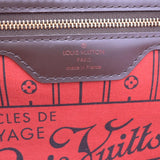 LOUIS VUITTON Neverfull GM Damier Ebene Tote Shoulder Bag Brown