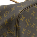 LOUIS VUITTON Neverfull MM Monogram Canvas Shoulder Bag Brown