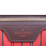 LOUIS VUITTON Neverfull GM Damier Ebene Tote Shoulder Bag Brown