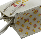 LOUIS VUITTON Hawaii Onthego GM Monogram Tuffetage Tote Shoulder Bag Off White
