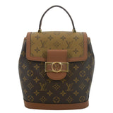 LOUIS VUITTON Dauphine PM Monogram Reverse Canvas Backpack Brown