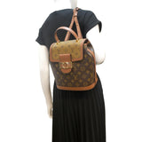LOUIS VUITTON Dauphine PM Monogram Reverse Canvas Backpack Brown