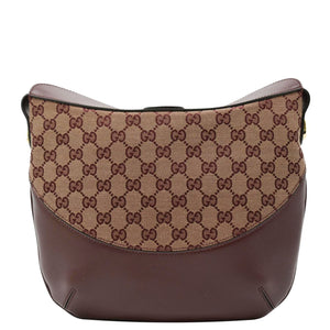 GUCCI Arli Medium Canvas Crossbody Bag Brown 568857