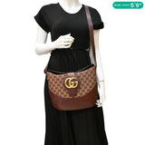 GUCCI Arli Medium Canvas Crossbody Bag Brown 568857