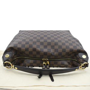 LOUIS VUITTON Duomo Hobo Damier Ebene Hobo Bag Brown
