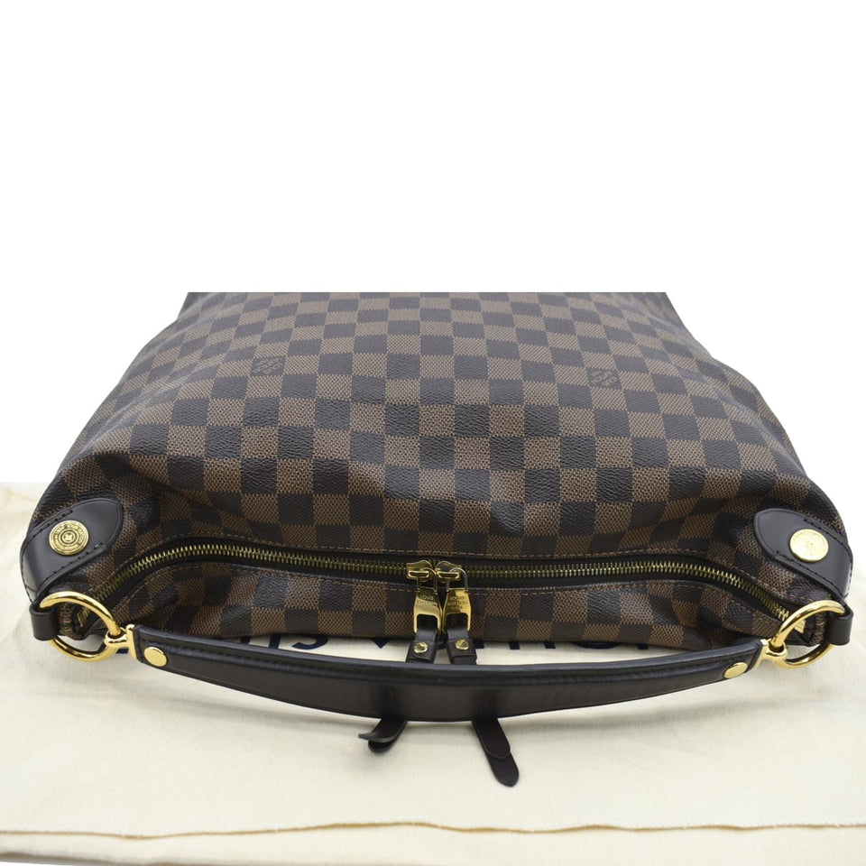 LOUIS VUITTON Duomo Hobo Damier Ebene Hobo Bag Brown