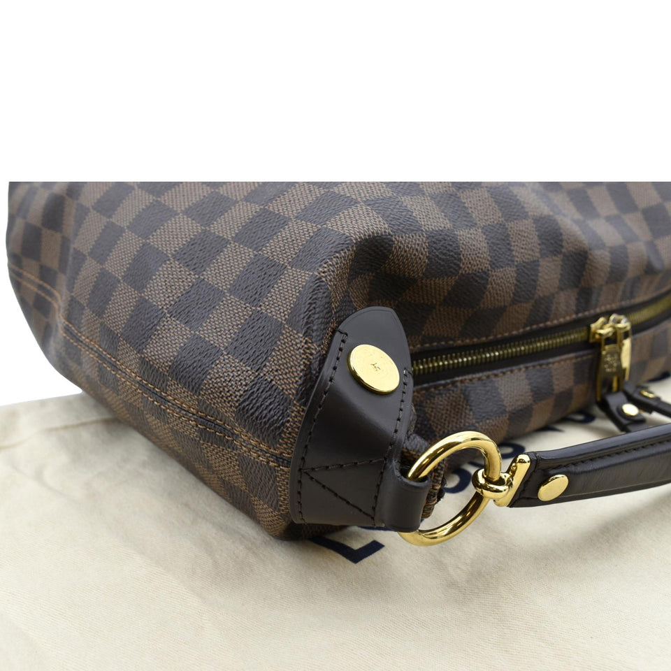 LOUIS VUITTON Duomo Hobo Damier Ebene Hobo Bag Brown