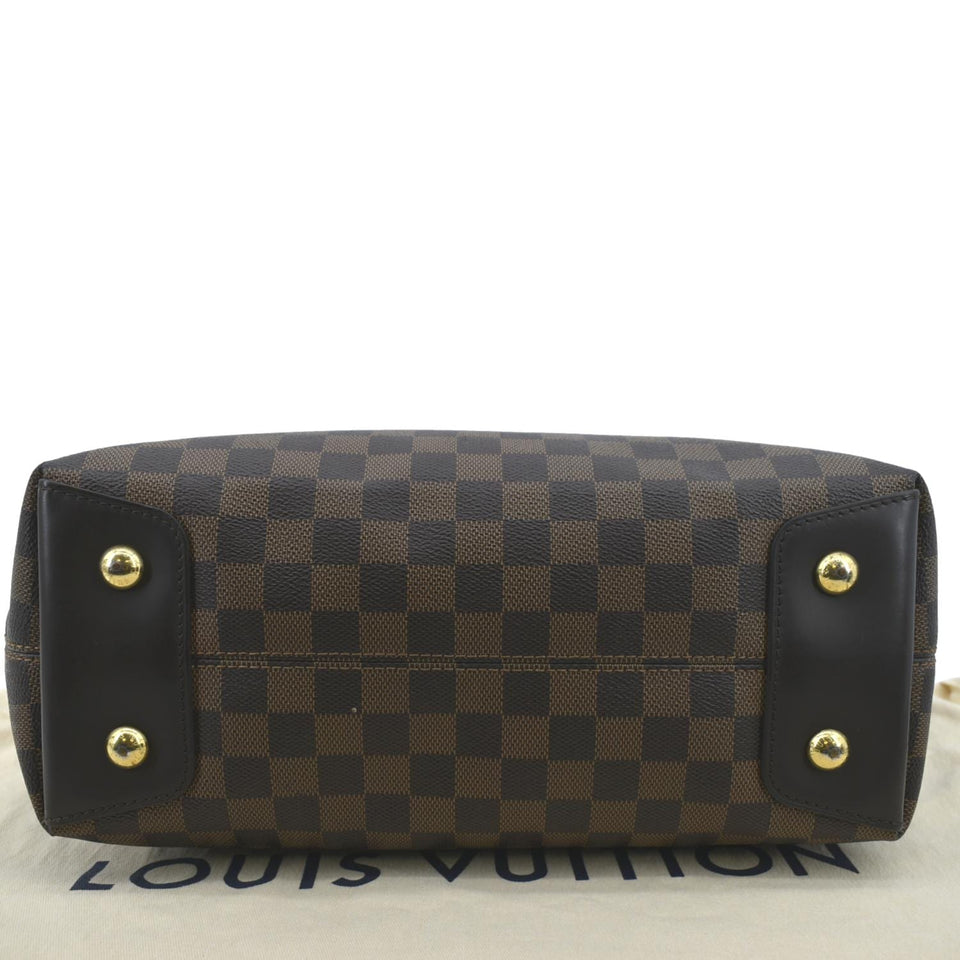 LOUIS VUITTON Duomo Hobo Damier Ebene Hobo Bag Brown