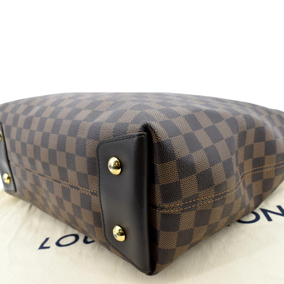 LOUIS VUITTON Duomo Hobo Damier Ebene Hobo Bag Brown