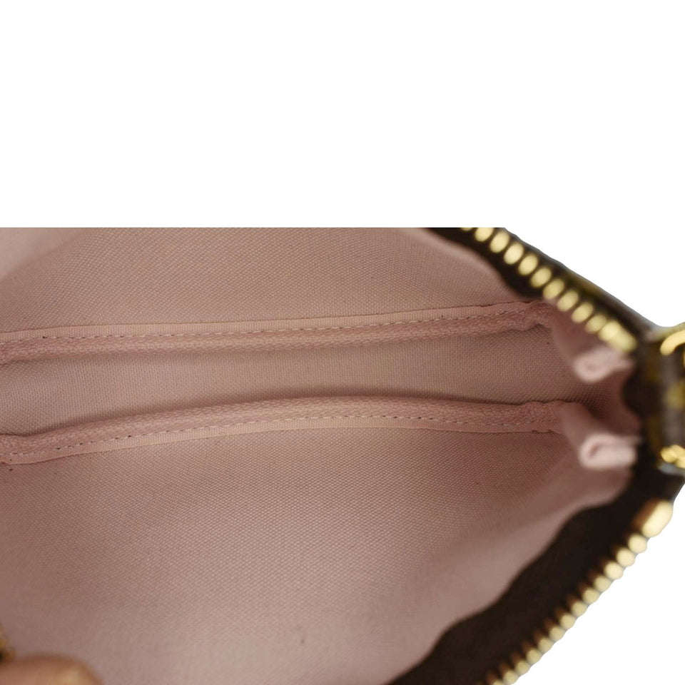 LOUIS VUITTON V Pochette Accessories  Monogram Canvas Pouch Brown