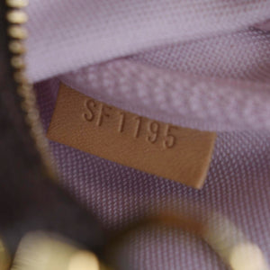 LOUIS VUITTON V Pochette Accessories  Monogram Canvas Pouch Brown