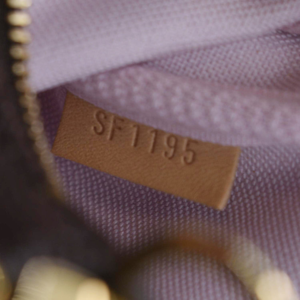 LOUIS VUITTON V Pochette Accessories  Monogram Canvas Pouch Brown