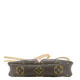 LOUIS VUITTON V Pochette Accessories  Monogram Canvas Pouch Brown