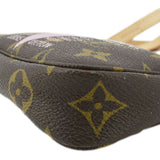LOUIS VUITTON V Pochette Accessories  Monogram Canvas Pouch Brown