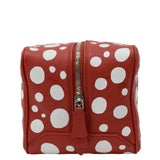 LOUIS VUITTON x YAYOI Kusama Square Overseas Monogram Leather Shoulder Bag Red