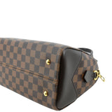 LOUIS VUITTON Kensington Bowling Damier Ebene Satchel Bag Brown