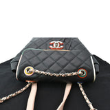 CHANEL Small Urban Spirit Quilted Lambskin Backpack Bag Black