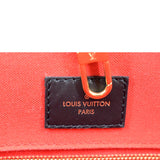 LOUIS VUITTON Flower Monogram Canvas Tote Shoulder Bag Cerise
