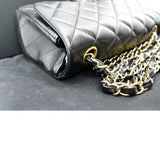 CHANEL Classic Flap Small Leather Shoulder Bag Black