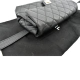 CHANEL  Reissue Flap Grained Leather Waist Belt Bag Black