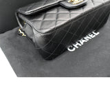 CHANEL Classic Flap Small Leather Shoulder Bag Black