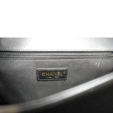 CHANEL Medium Boy Flap Calf Leather Shoulder Bag Black