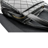 CHANEL Small Vintage Lambskin Leather Handbag Black