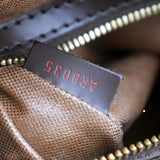 LOUIS VUITTON Ribera GM Damier Ebene Satchel Bag Brown