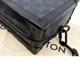 LOUIS VUITTON Soft Trunk Monogram Eclipse Shoulder Bag Black